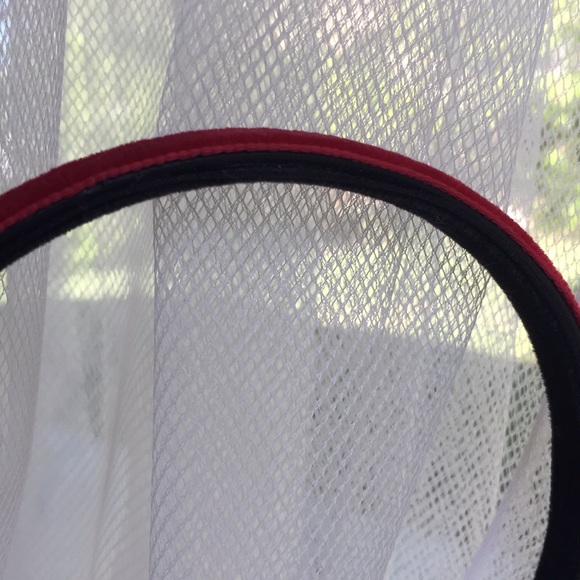 Authentic Nina Ricci beautiful red velvet headband - Picture 3 of 8
